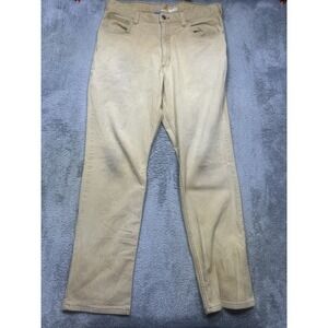 Carhartt‎ Pants Men 36x34 Tan Relaxed Fit Rugged Flex Canvas Distressed 102517